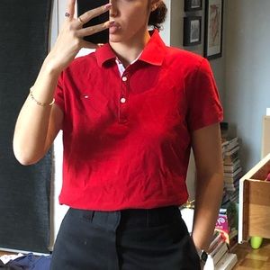 Tommy Hilfiger red polo